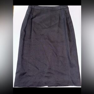 Vintage Women’s Jackson French II Black Pencil Skirt Size 16 Linded 28” Waist